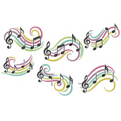 Stickserie - Love Notes - Musik Noten